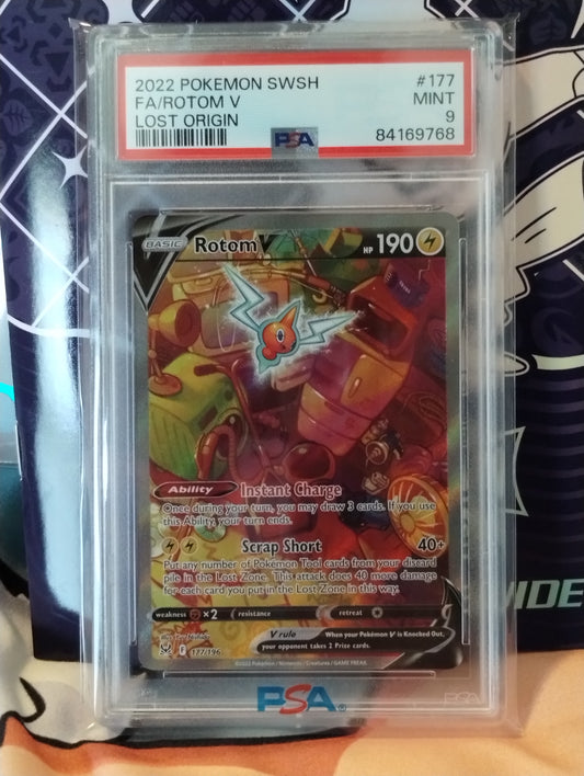 Rotom V (Alternate Full Art) PSA graded