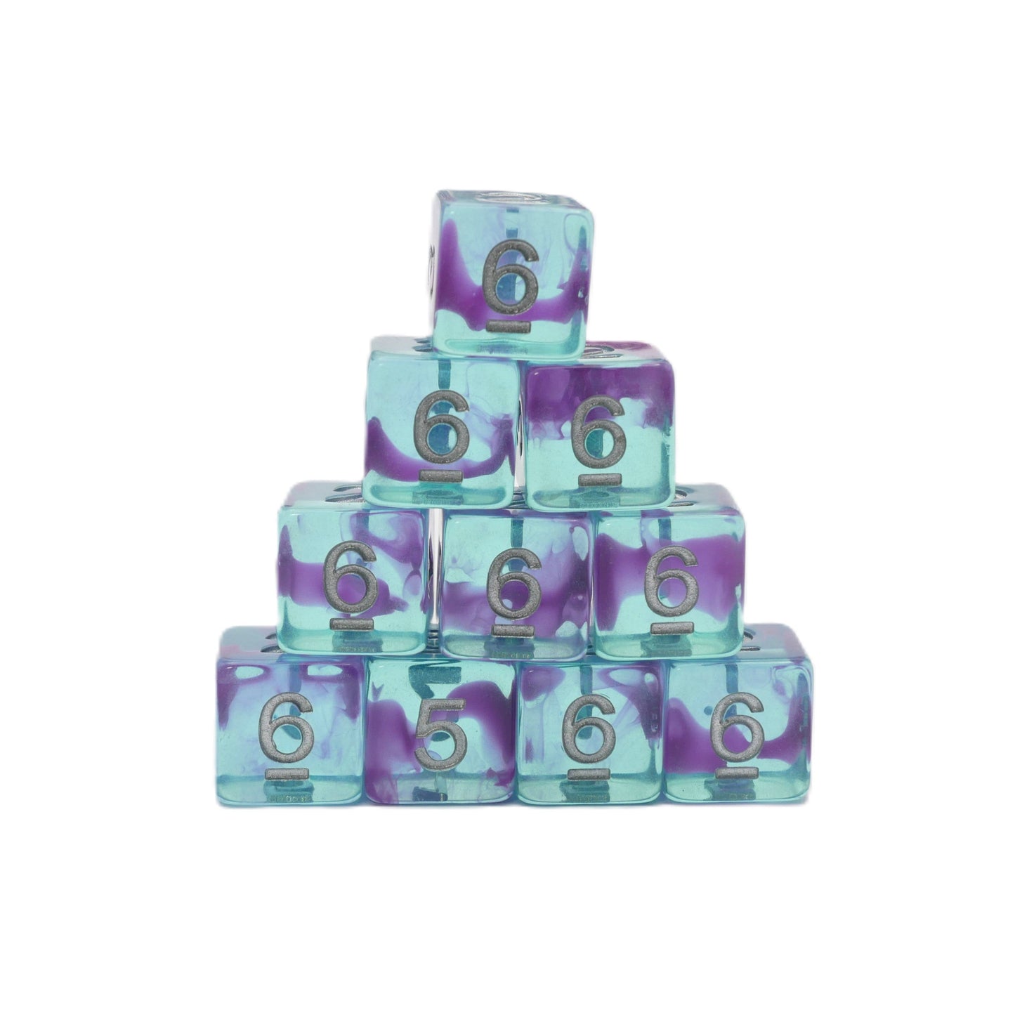 Jellyfish Essence 10d6 - DnD Dice Set | Resin RPG Gaming Dice