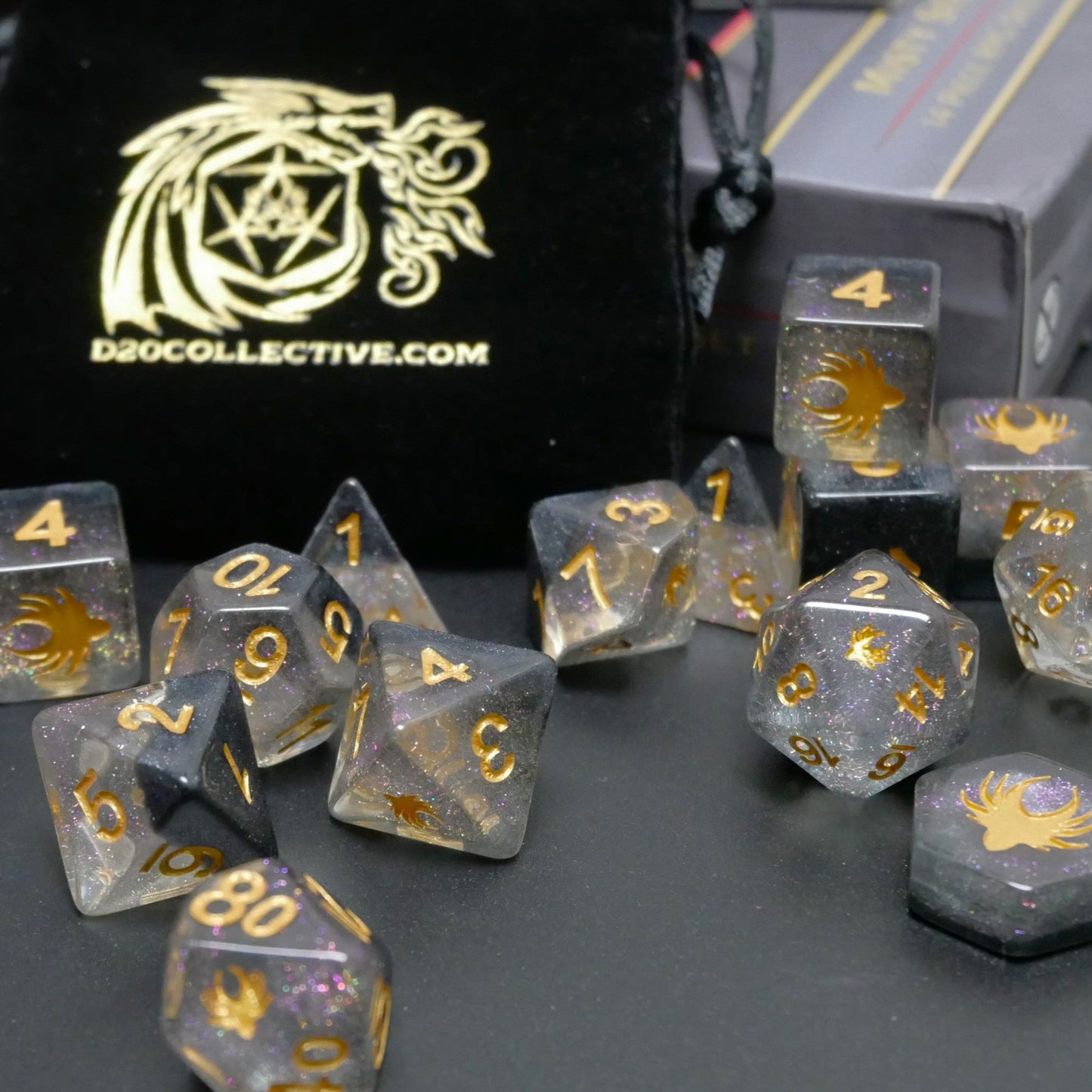 Mystery Stash - 8 Dice Set Bundle + 1 RPG Accessory