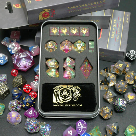 Mystery Stash - 8 Dice Set Bundle + 1 RPG Accessory
