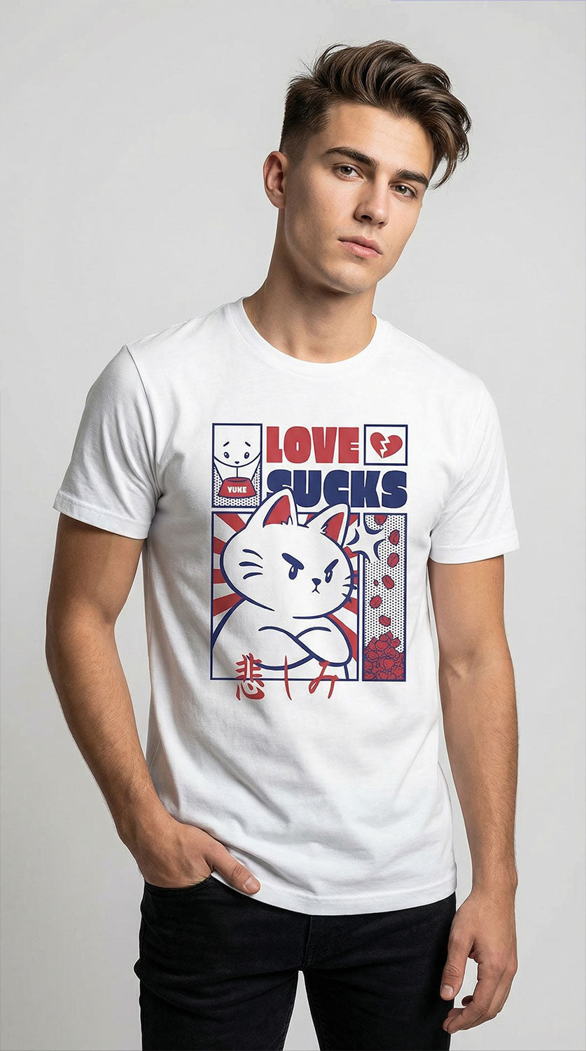 Love Sucks Cat T-Shirt