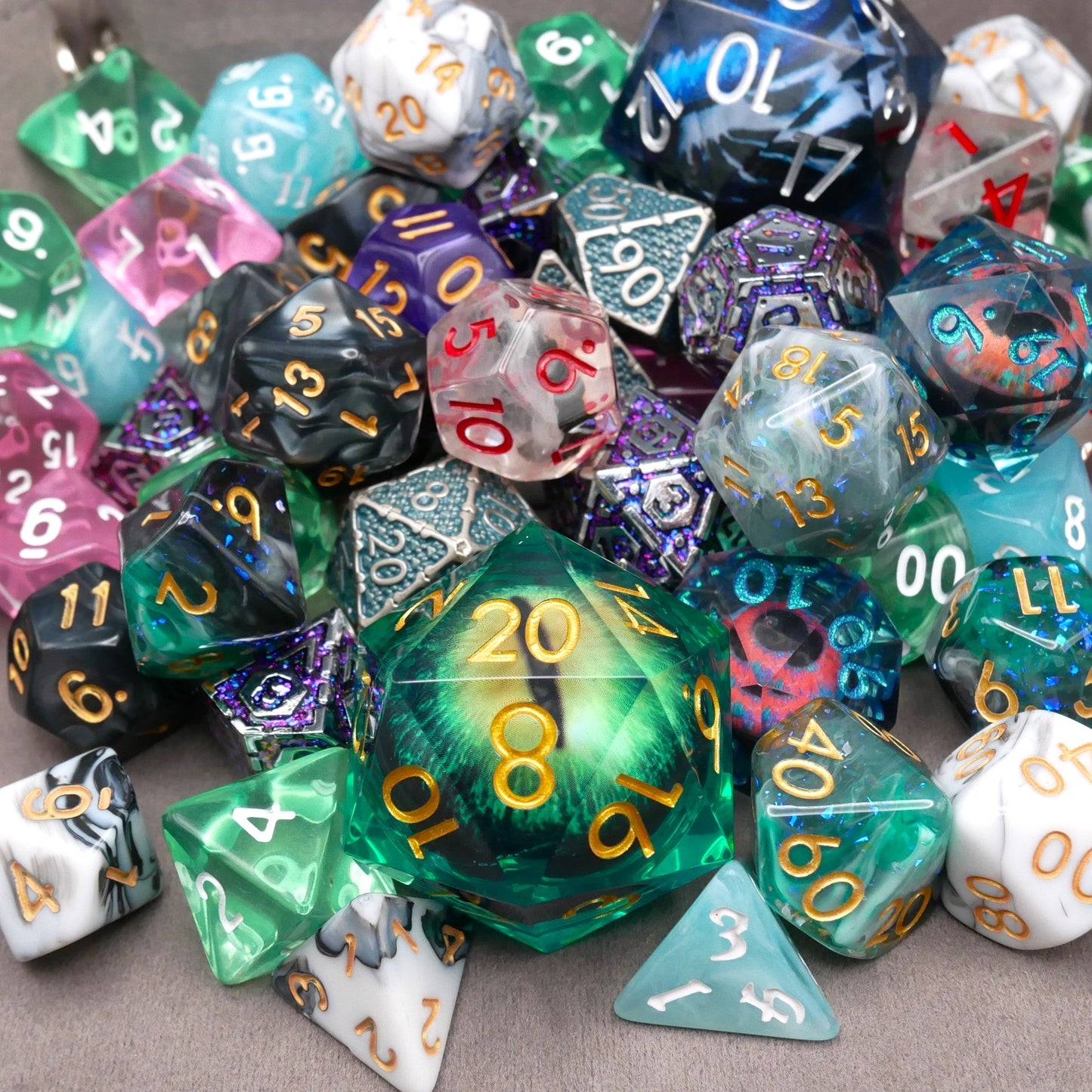 Mystery Stash - 8 Dice Set Bundle + 1 RPG Accessory